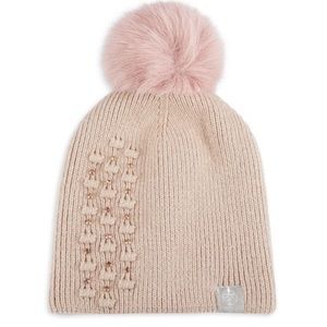 Furlux Faux Fur Pom Cashmere Blend Beanie
